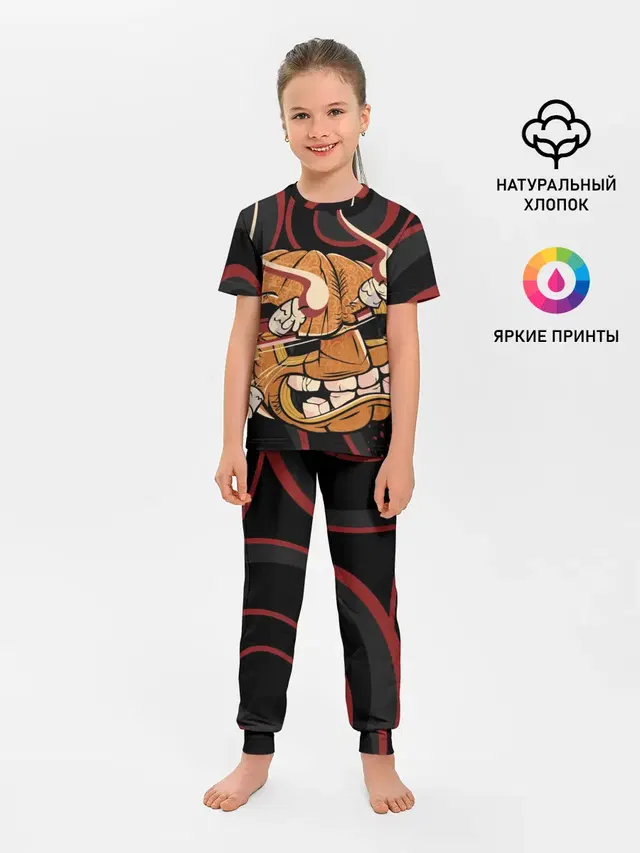 Детская пижама с брюками