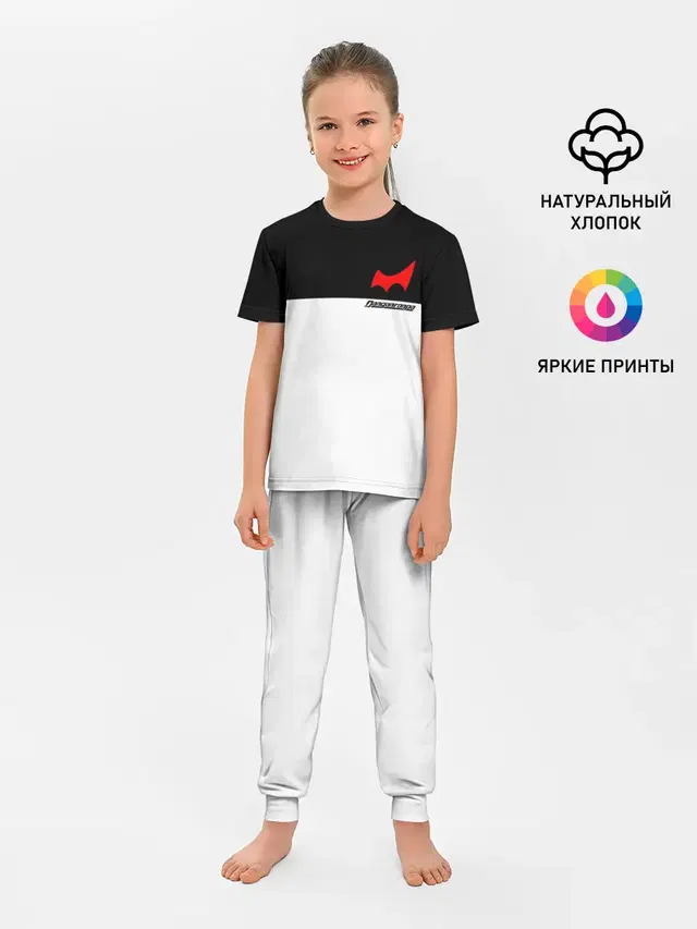 Детская пижама с брюками с принтом «Monokuma School Форма»