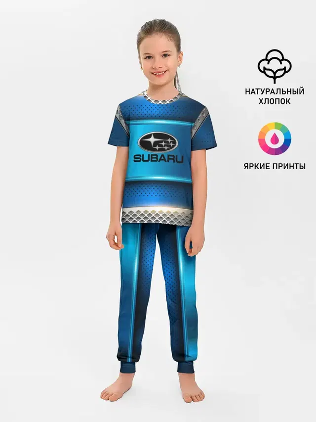 Детская пижама с брюками с принтом «SUBARU sport collection»