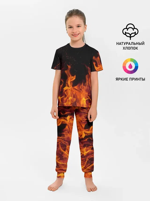 Огонь с искрами