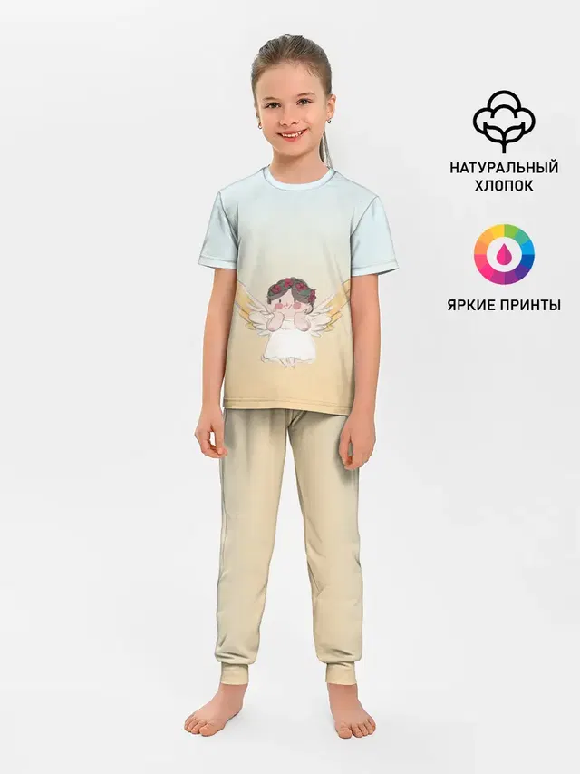 Детская пижама с брюками