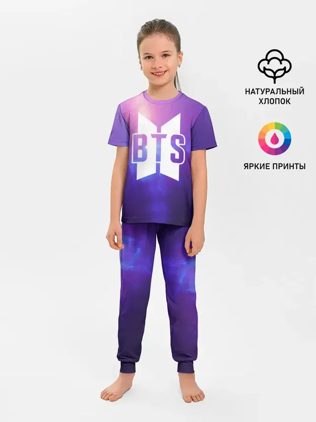Детская пижама с брюками с принтом «BTS — BTS SPACE»