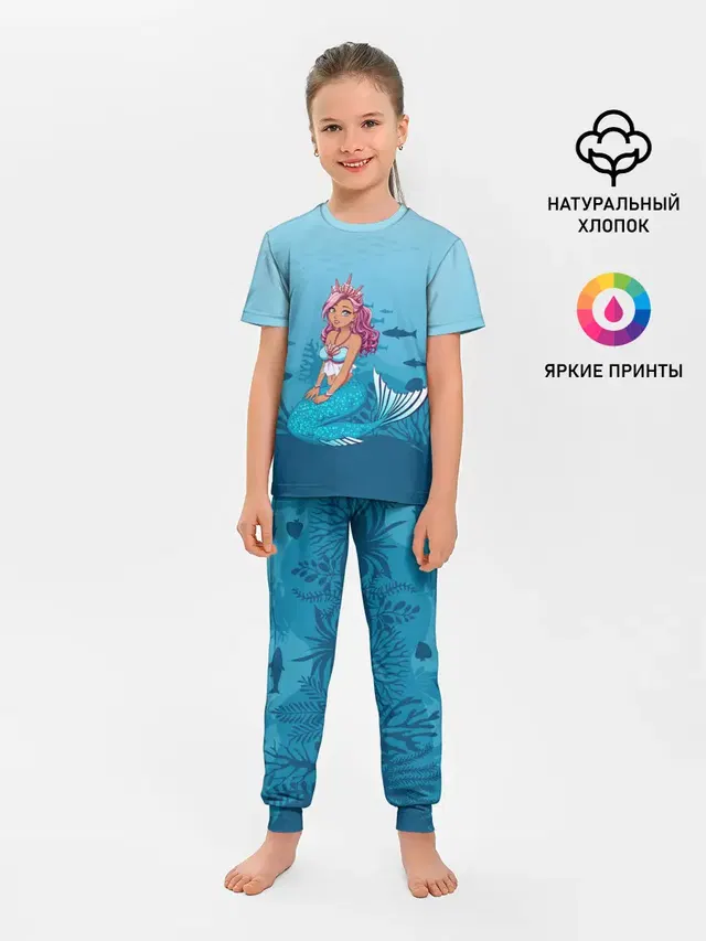 Детская пижама с брюками