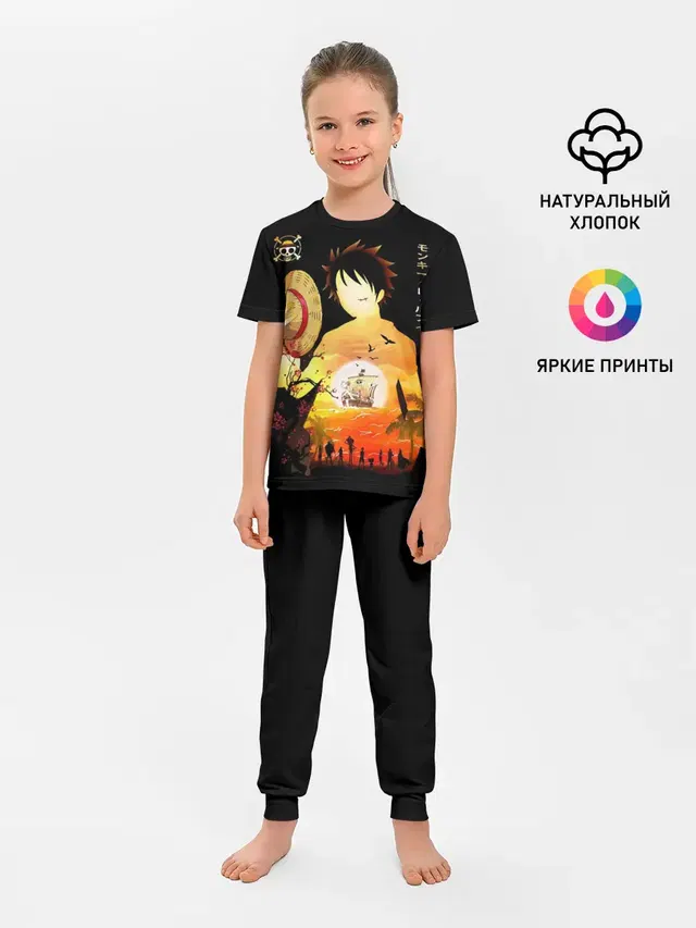 Силуэт Луффи One piece
