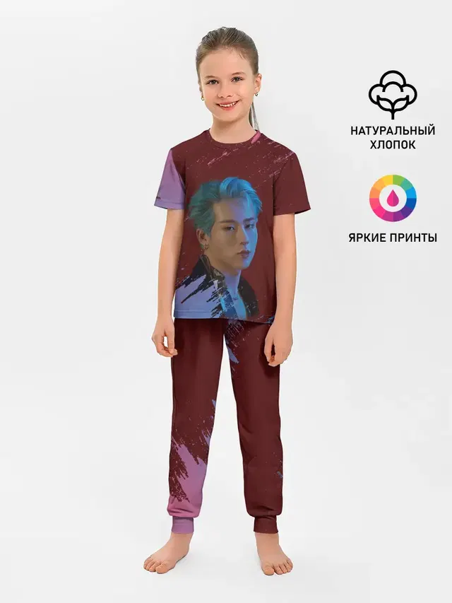Детская пижама с брюками с принтом «MONSTA X — MX»