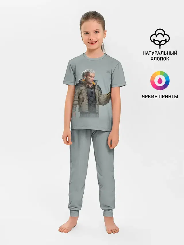 Детская пижама с брюками