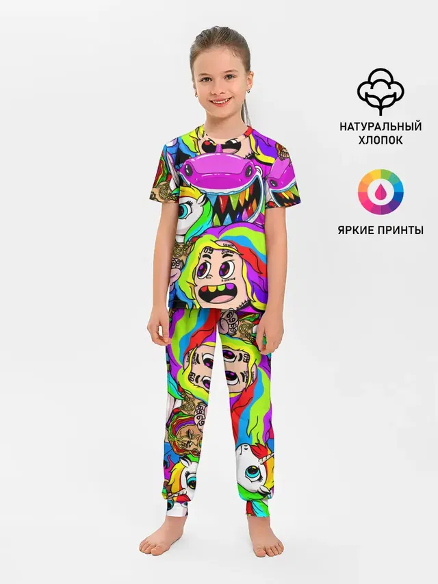 Детская пижама с брюками