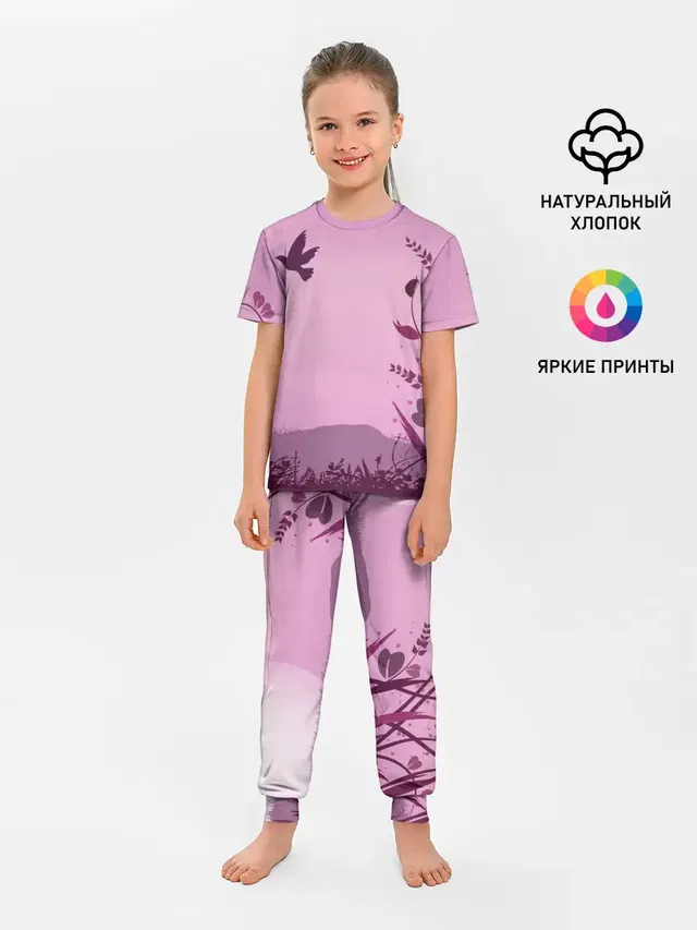 Детская пижама с брюками