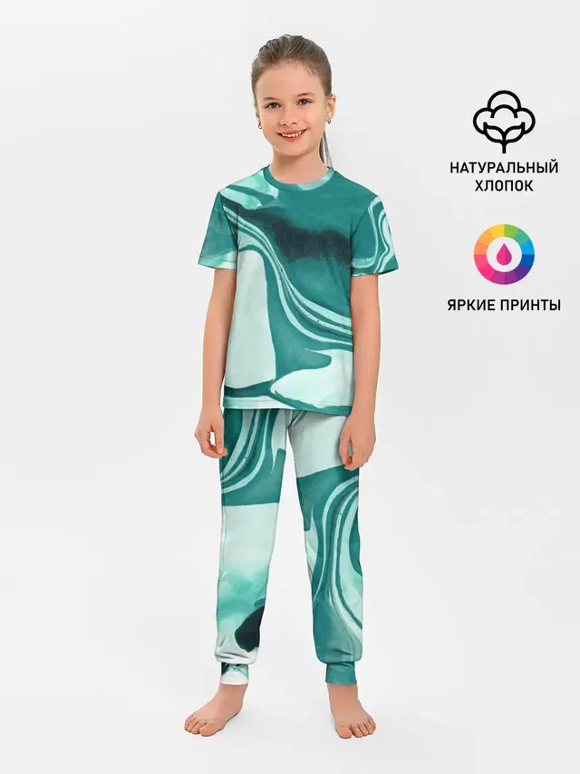 Детская пижама с брюками