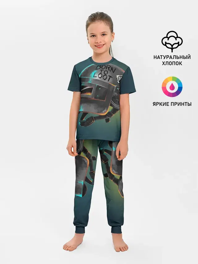 Детская пижама с брюками