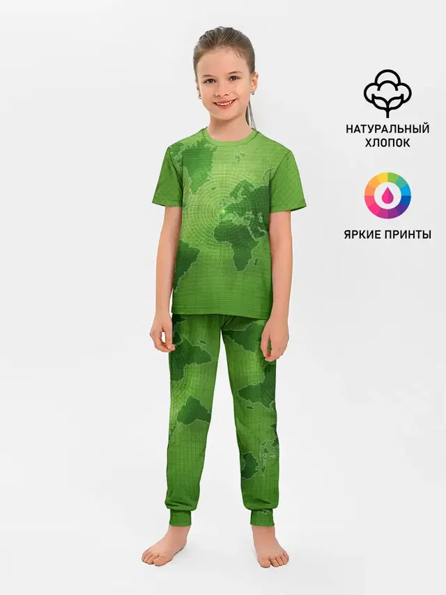 Детская пижама с брюками