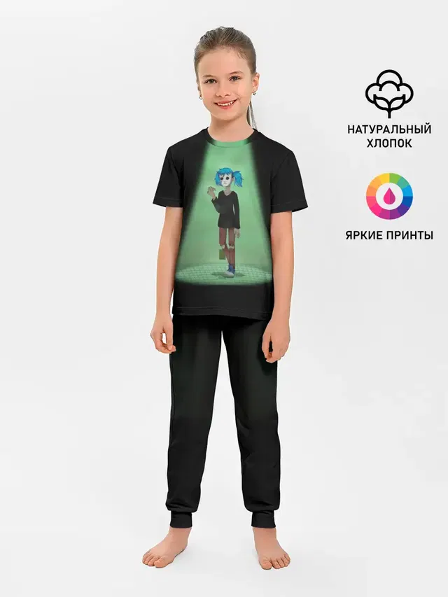 Детская пижама с брюками с принтом «Игры — SF»