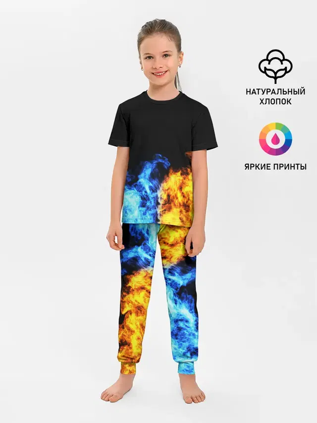 Детская пижама с брюками с принтом «Fire — БИТВА ОГНЕЙ»