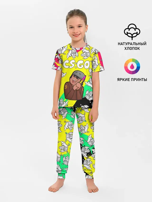 Детская пижама с брюками