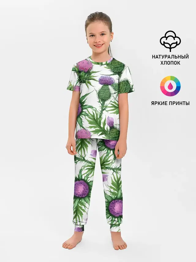 Детская пижама с брюками