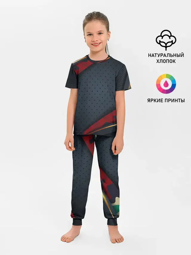 3D Dark red & black