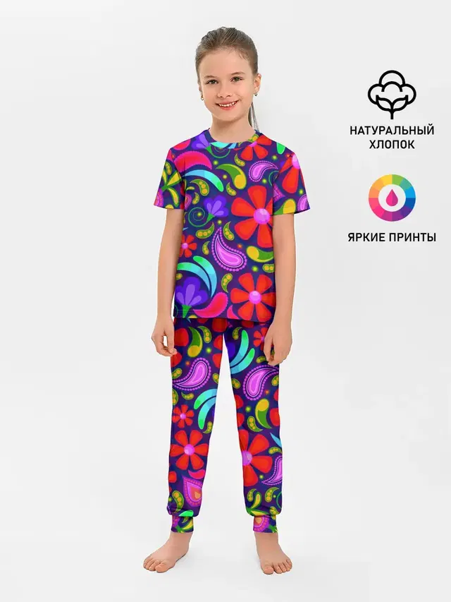 Детская пижама с брюками