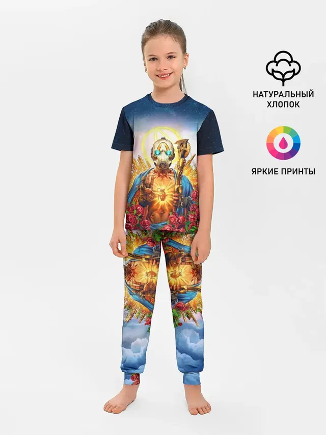 Детская пижама с брюками с принтом «Разные игры — BORDERLANDS 3»