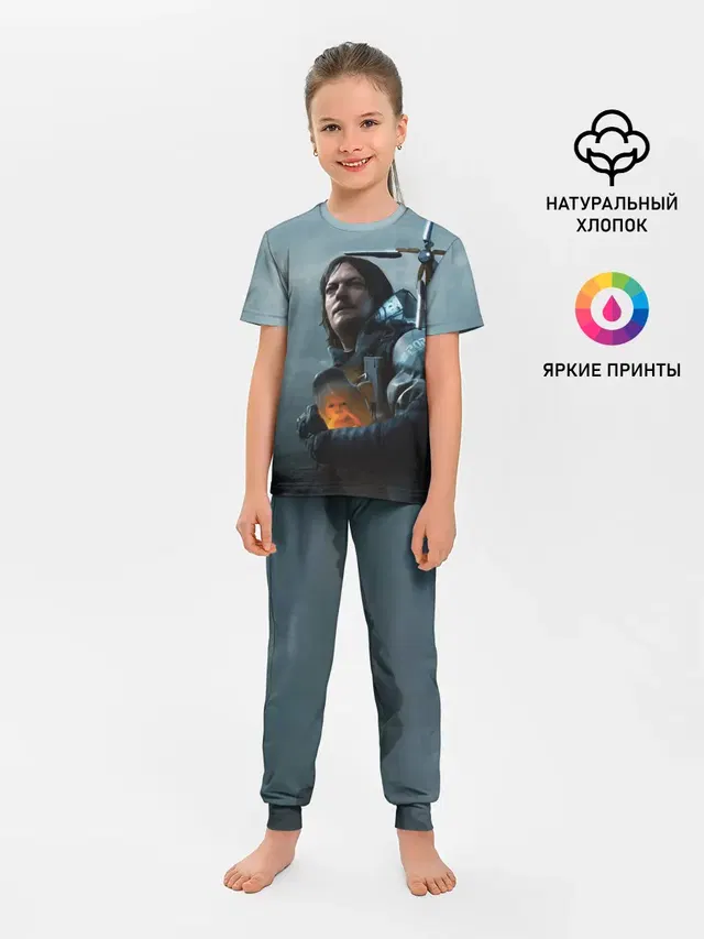 Детская пижама с брюками с принтом «Death Stranding — Сэм - DEATH STRANDING»