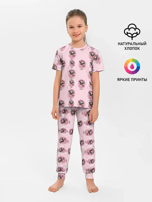 Детская пижама с брюками