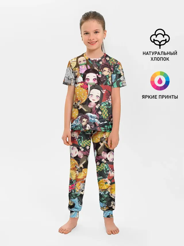 Детская пижама с брюками