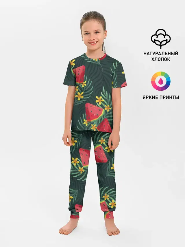 Детская пижама с брюками