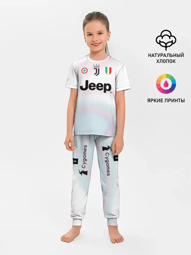 Детская пижама с брюками с принтом «Криштиану Роналду — Ronaldo 18-19 EA Sports»