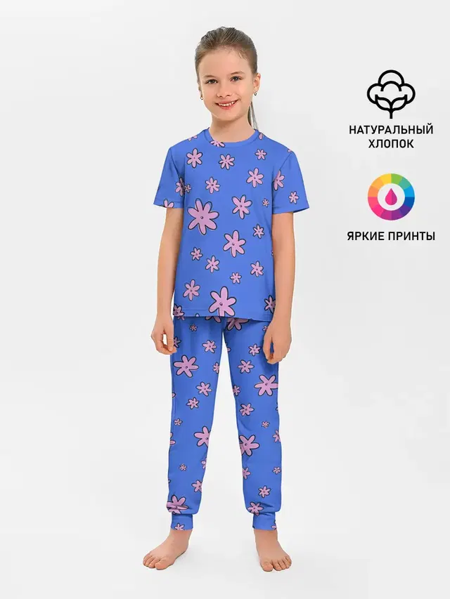 Цветочки рисованные