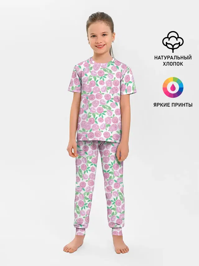 Детская пижама с брюками