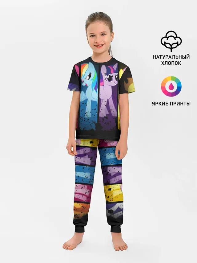 Детская пижама с брюками