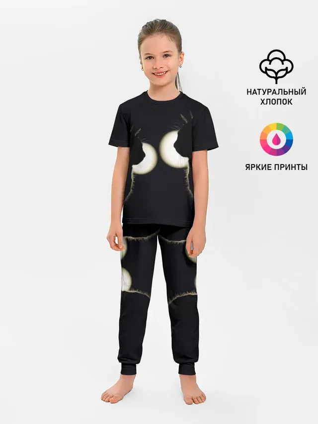 Пара | Силуэты черных кошек