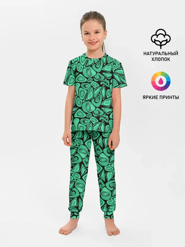 Зеленый абстрактный узор