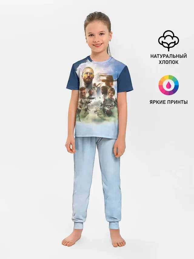 Детская пижама с брюками