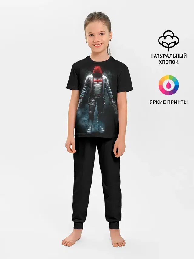 Детская пижама с брюками с принтом «Batman Arkham Knight — Red Hood»