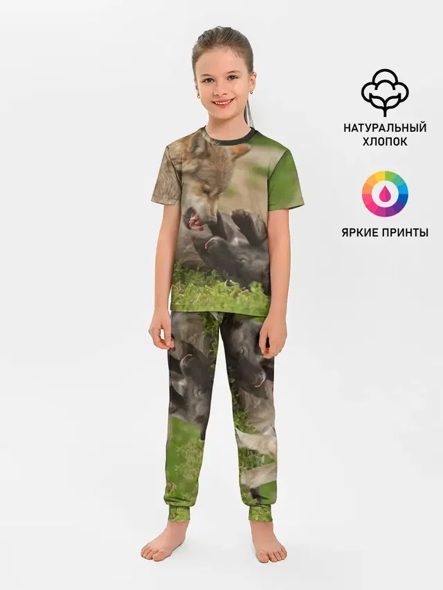 Детская пижама с брюками