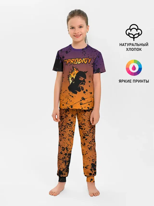 Детская пижама с брюками с принтом «Prodigy — THE PRODIGY — ПРОДИДЖИ»