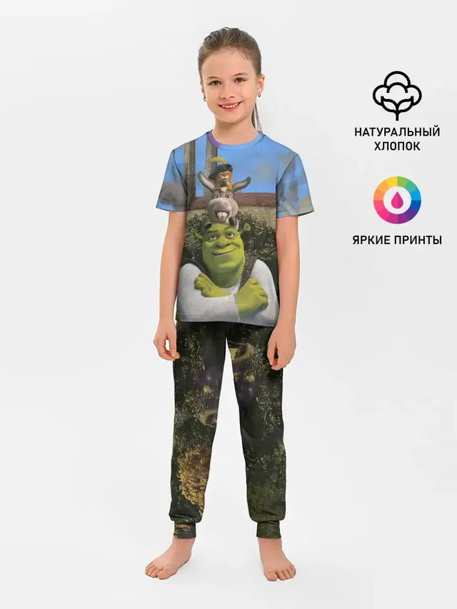 Детская пижама с брюками
