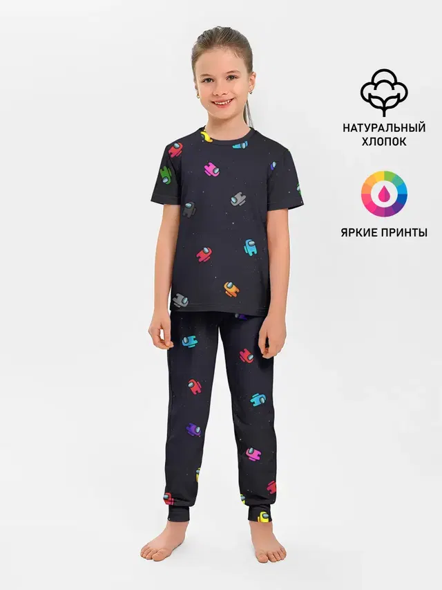 Детская пижама с брюками