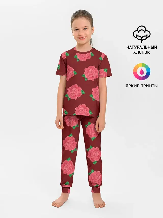 Детская пижама с брюками