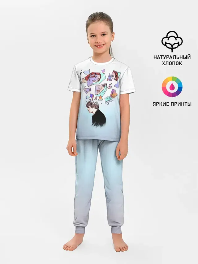 Детская пижама с брюками