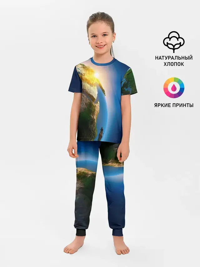 Детская пижама с брюками