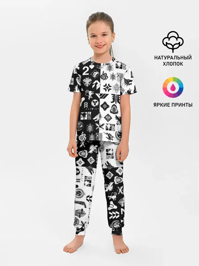 DESTINY LOGOBOMBING ЧЁРНО БЕЛОЕ