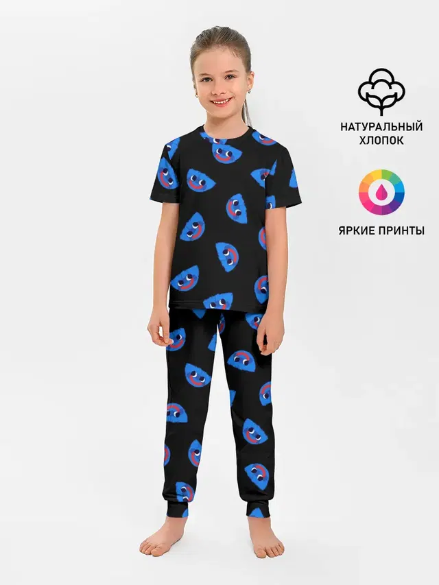 Детская пижама с брюками с принтом «Poppy Playtime — Poppy Playtime - Huggy Wuggy»