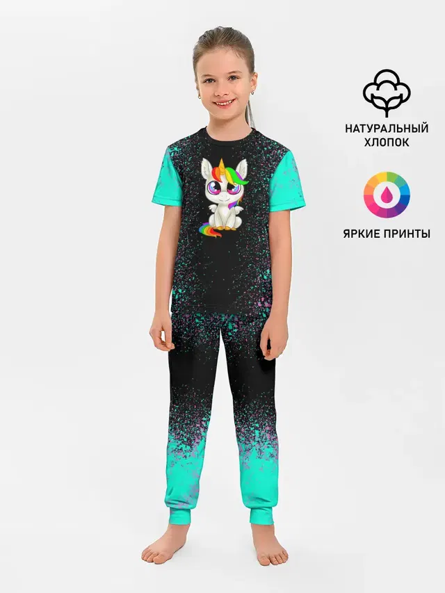 Детская пижама с брюками