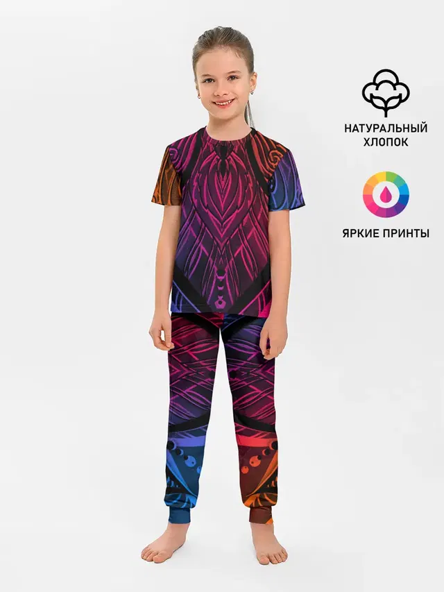 Фиолетовый узор 3D