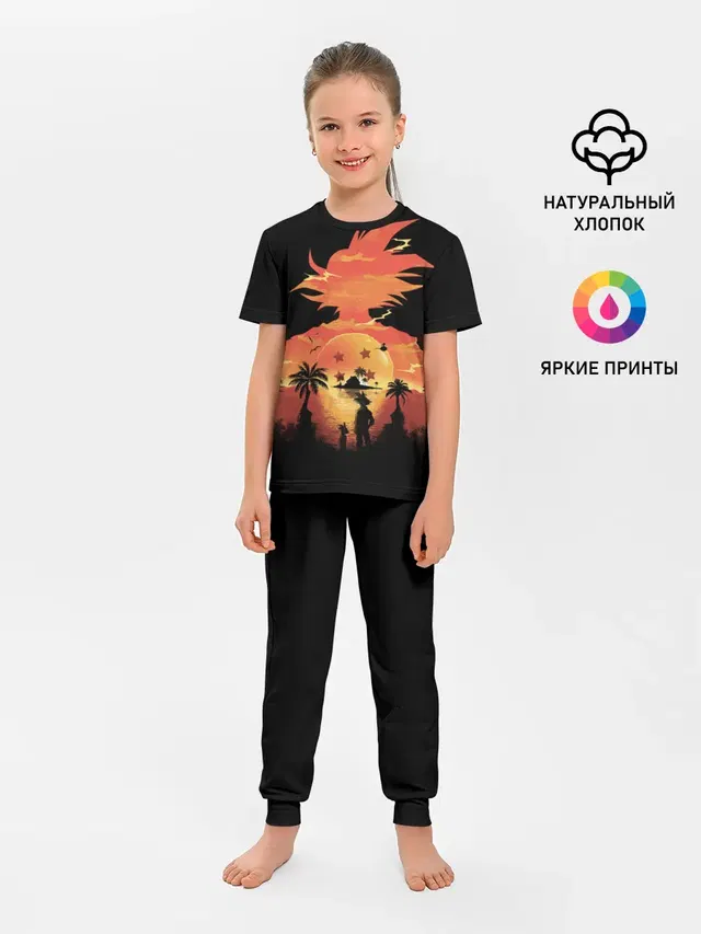 Детская пижама с брюками с принтом «Dragon ball — Dragon Ball Illusion»