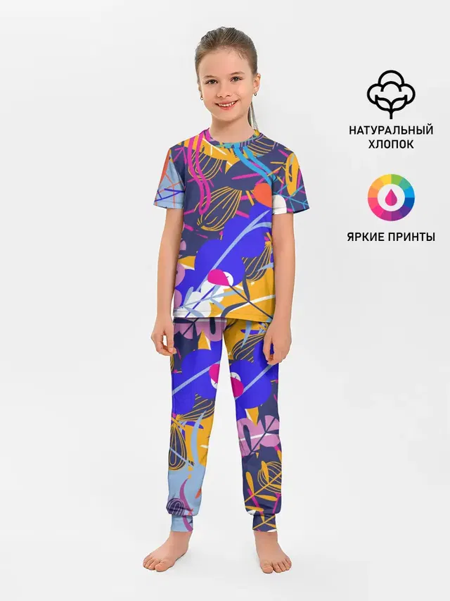 Детская пижама с брюками