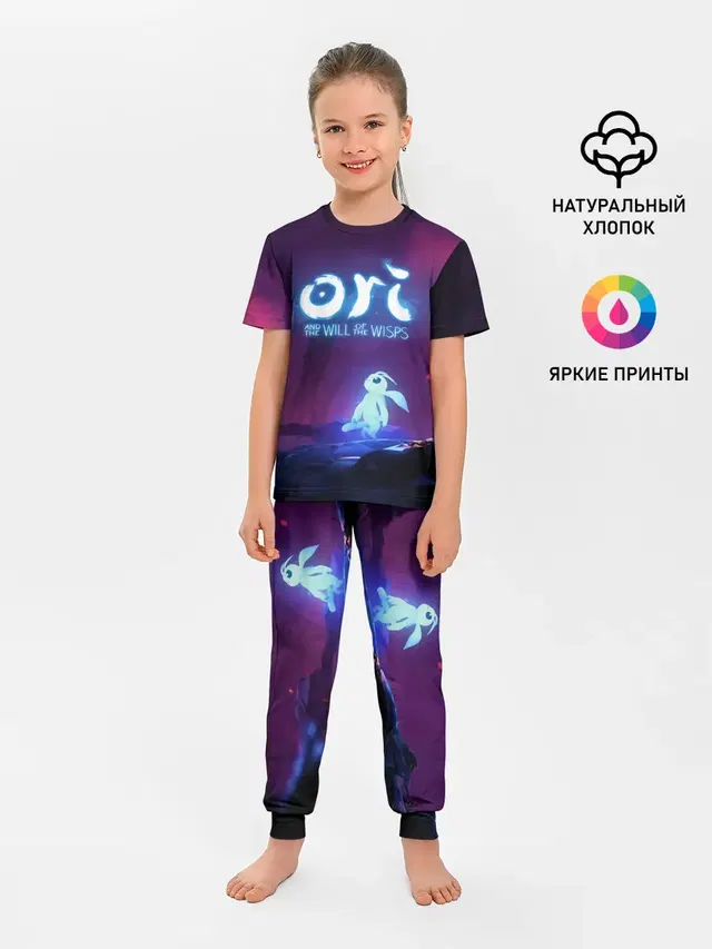 Детская пижама с брюками с принтом «Ori and the will of the wisps — Ori — Ори»