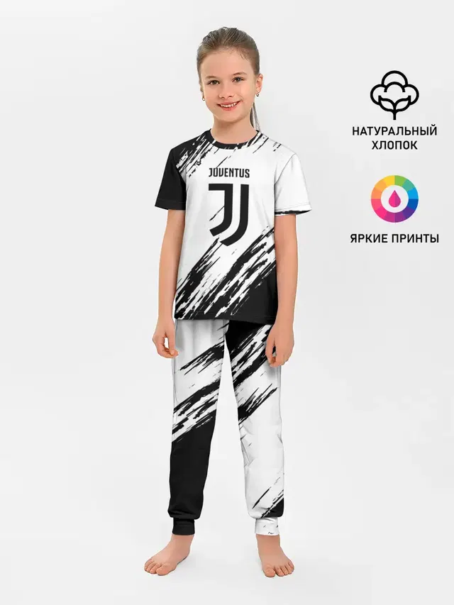 Детская пижама с брюками с принтом «Ювентус — JUVENTUS SPORT»