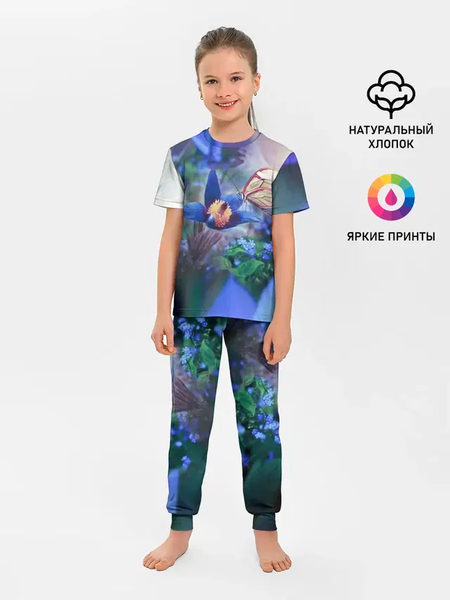 Детская пижама с брюками